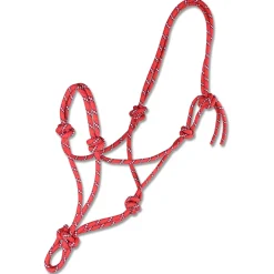 Waldhausen Knot Halter - Paardenhalster - Rood Donkerblauw Pony