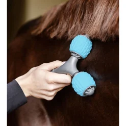 Waldhausen Massagetool Voor Paarden - Borstel & Kam - Grijs Blauw per stuk