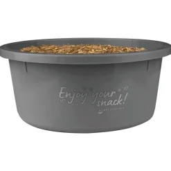 Waldhausen Snack Emmertje - Voer & Drinkbak - 2 l Grijs per stuk