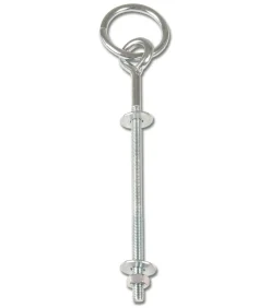 Waldhausen Vastzetring Met Draadeind - Stalbenodigdheden - Ø6.5x25 cm Chroom Metaal