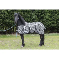 Waldhausen Vliegendeken Zebra Zwart&Wit - Paardendekens