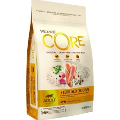 Wellness Core Grain Free Cat Sterilised Kip&Kalkoen - Kattenvoer