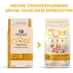 Wellness Core Grain Free Cat Sterilised Kip&Kalkoen - Kattenvoer
