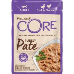 Wellness Core Purely Pate - Kattenvoer - Eend Kip 85 g