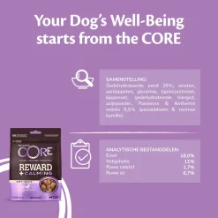 Wellness Core Reward+ Treats Duck Calming - Hondensnacks - Eend 170 g Voor Volwassen Honden Van Alle Rassen