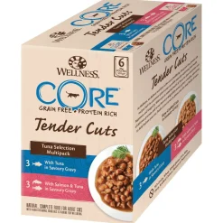 Wellness Core Tender Cuts Tuna Selection - Kattenvoer - Tonijn 6x85 g