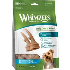 Whimzees Antler Stazak - Hondensnacks - 24 stuks Small