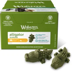 Whimzees Bulk Box Alligator - Hondensnacks - 65 stuks Adult M