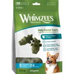 Whimzees Stazak Krokodil - Hondensnacks - 24 stuks S