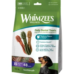Whimzees Tandenborstel Stazak - Hondensnacks - Denta 6.4 cm 48 stuks Xsmall