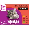 Whiskas 1+  Classic Selectie Groenten In Saus - Kattenvoer - 40x100 g