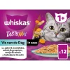 Whiskas 1+ Vis Van De Dag In Saus Maaltijdzakjes Multipack - Kattenvoer - Vis 12x85 g
