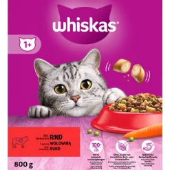 Whiskas Brokjes Adult - Kattenvoer - Rund 800 g