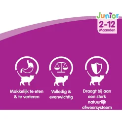 Whiskas Junior Classic In Saus - Kattenvoer - 12x100 g