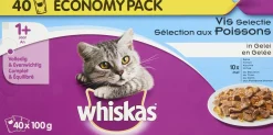 Whiskas Multipack Maaltijdzakjes Adult Vis In Gelei - Kattenvoer - 40x100 g