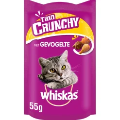 Whiskas Trio Crunchy - Kattensnack - Gevogelte 55 g