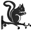 Wildbird Metal Silhouette Eekhoorn - Tuindecoratie - Zwart