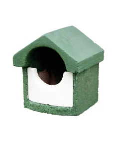 Wildbird Nestkast Houtbeton Halfrond - Broeden - 17x15x20 cm Groen Small