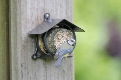 Wildbird Pindakaaspothouder Metaal - Voersilo - Grijs per stuk