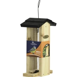 Wildbird Voederhuis Roskilde - Voederhuis - 21x15x37 cm Zwart