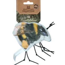 Wildlife Hommel - Kattenspeelgoed - Zwart Geel Wit