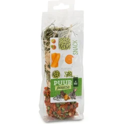 Witte Molen Puur Pauze Hooistick Wortel & Erwten - Knaagdiersnack - 70 g