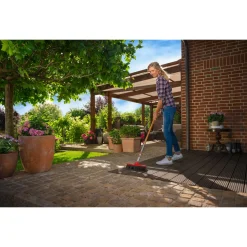 Wolf-Garten Huisbezem Hb 350 M - Reiningingsgereedschap - 35 cm Geel Rood