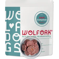 Wolfork №4 Adult Compleet Rundvrij - Diepvriesvoer - Kip Lam Kalkoen 850 g Rundvrij
