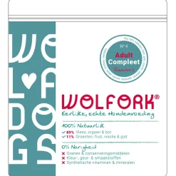 Wolfork №4 Adult Compleet Rundvrij - Diepvriesvoer - Kip Lam Kalkoen 850 g Rundvrij