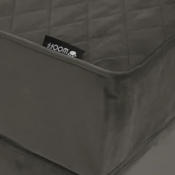 Wooff Boxspring Met Hoofdkussen - Hondenmatras - 75x55x28 cm Antraciet Medium