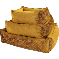 Wooff Cocoon Basita Oker - Hondenmand