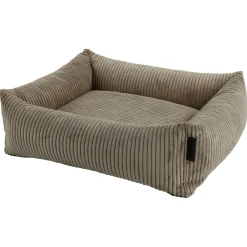 Wooff Cocoon Rib Taupe - Hondenmand