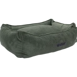 Wooff Cocoon Rib Velours Olijfgroen - Hondenmand