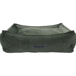 Wooff Cocoon Rib Velours Olijfgroen - Hondenmand