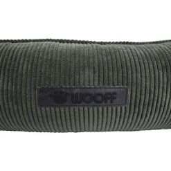 Wooff Cocoon Rib Velours Olijfgroen - Hondenmand