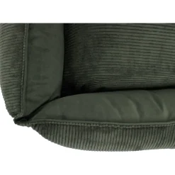 Wooff Cocoon Rib Velours Olijfgroen - Hondenmand
