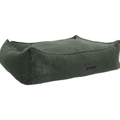Wooff Cocoon Rib Velours Olijfgroen - Hondenmand