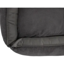 Wooff Cocoon Rib Velours Antraciet - Hondenmand