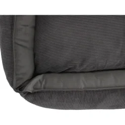 Wooff Cocoon Rib Velours Antraciet - Hondenmand