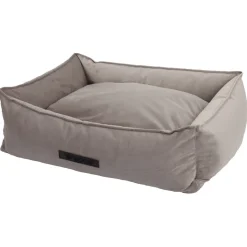 Wooff Cocoon Velours - Hondenkussen - 60x40x18 cm Grijs Small