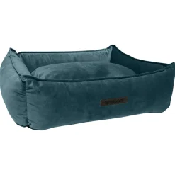 Wooff Mand Cocoon Velours Petrol - Hondenmand