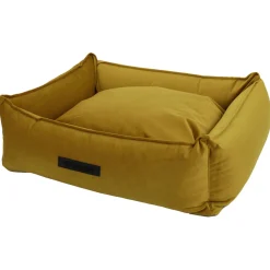 Wooff Mand Cocoon Velours Oker - Hondenmand