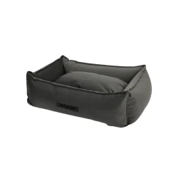Wooff Mand Cocoon Velours Donkergrijs - Hondenmand