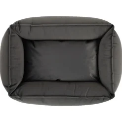 Wooff Mand Cocoon Velours Donkergrijs - Hondenmand