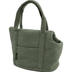 Wooff Transport Bag Teddy - Hondendraagtas - 55x40x32 cm Olijfgroen