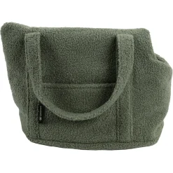 Wooff Transport Bag Teddy - Hondendraagtas - 55x40x32 cm Olijfgroen