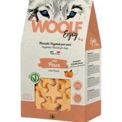 Woolf Earth Enjoy Biscuit - Hondensnacks - Perzik 400 g