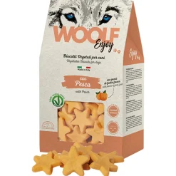 Woolf Earth Enjoy Biscuit - Hondensnacks - Perzik 400 g