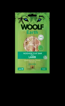 Woolf Earth Noohide Flat Bar M 90 g - Hondensnack
