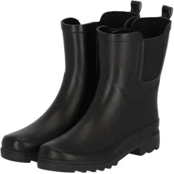 Xq Footwear Chelsea Regenlaars Rubber Zwart - Laarzen